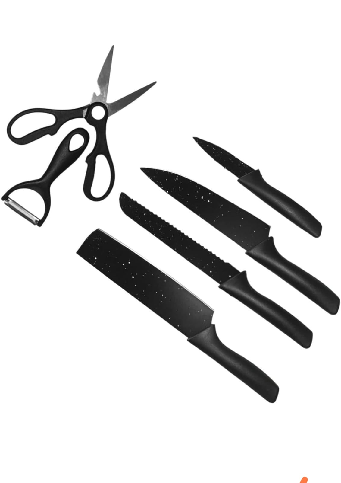 Juego de Cuchillos de 6 PiezasNegro